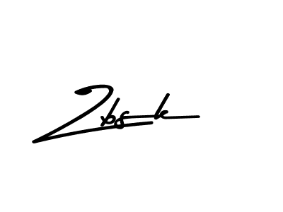 Make a beautiful signature design for name Zbsk. With this signature (Asem Kandis PERSONAL USE) style, you can create a handwritten signature for free. Zbsk signature style 9 images and pictures png
