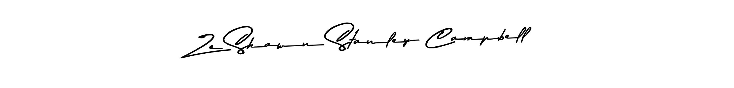 Asem Kandis PERSONAL USE is a professional signature style that is perfect for those who want to add a touch of class to their signature. It is also a great choice for those who want to make their signature more unique. Get Ze Shawn Stanley Campbell name to fancy signature for free. Ze Shawn Stanley Campbell signature style 9 images and pictures png