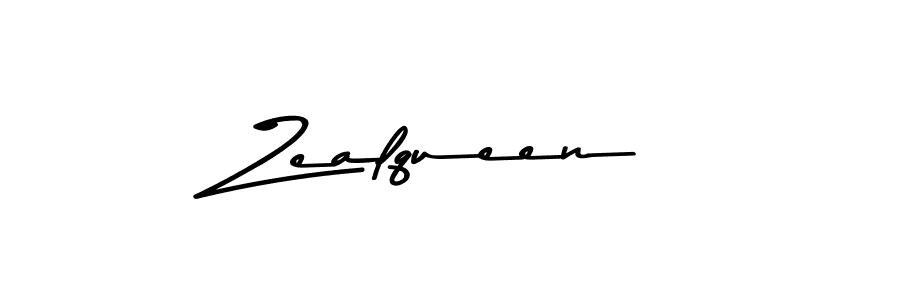 Design your own signature with our free online signature maker. With this signature software, you can create a handwritten (Asem Kandis PERSONAL USE) signature for name Zealqueen. Zealqueen signature style 9 images and pictures png