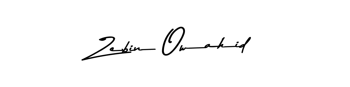 Also we have Zebin Owahid name is the best signature style. Create professional handwritten signature collection using Asem Kandis PERSONAL USE autograph style. Zebin Owahid signature style 9 images and pictures png