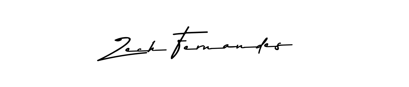 Zech Fernandes stylish signature style. Best Handwritten Sign (Asem Kandis PERSONAL USE) for my name. Handwritten Signature Collection Ideas for my name Zech Fernandes. Zech Fernandes signature style 9 images and pictures png