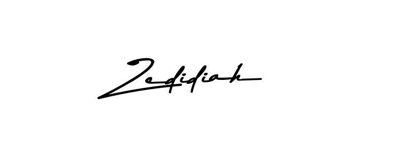Create a beautiful signature design for name Zedidiah. With this signature (Asem Kandis PERSONAL USE) fonts, you can make a handwritten signature for free. Zedidiah signature style 9 images and pictures png