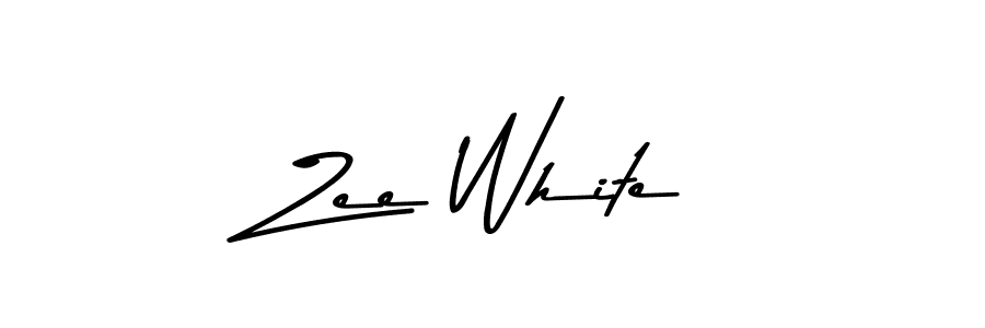 Zee White stylish signature style. Best Handwritten Sign (Asem Kandis PERSONAL USE) for my name. Handwritten Signature Collection Ideas for my name Zee White. Zee White signature style 9 images and pictures png