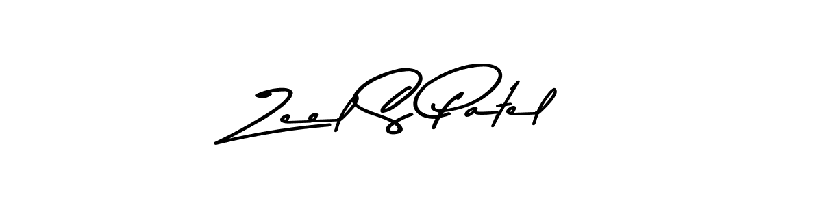 This is the best signature style for the Zeel S Patel name. Also you like these signature font (Asem Kandis PERSONAL USE). Mix name signature. Zeel S Patel signature style 9 images and pictures png