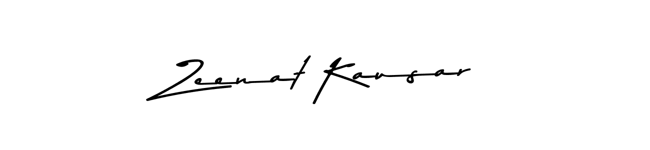 Make a beautiful signature design for name Zeenat Kausar. With this signature (Asem Kandis PERSONAL USE) style, you can create a handwritten signature for free. Zeenat Kausar signature style 9 images and pictures png