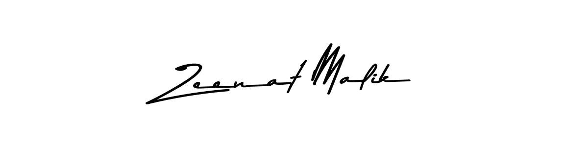 Create a beautiful signature design for name Zeenat Malik. With this signature (Asem Kandis PERSONAL USE) fonts, you can make a handwritten signature for free. Zeenat Malik signature style 9 images and pictures png