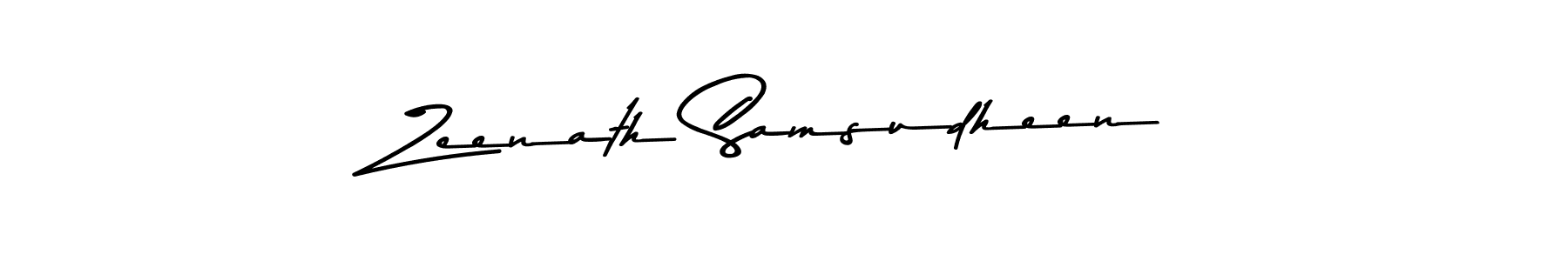 Make a beautiful signature design for name Zeenath Samsudheen. Use this online signature maker to create a handwritten signature for free. Zeenath Samsudheen signature style 9 images and pictures png