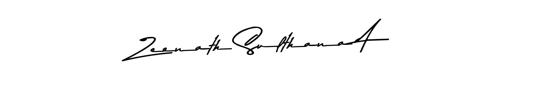 Make a beautiful signature design for name Zeenath Sulthana A. Use this online signature maker to create a handwritten signature for free. Zeenath Sulthana A signature style 9 images and pictures png