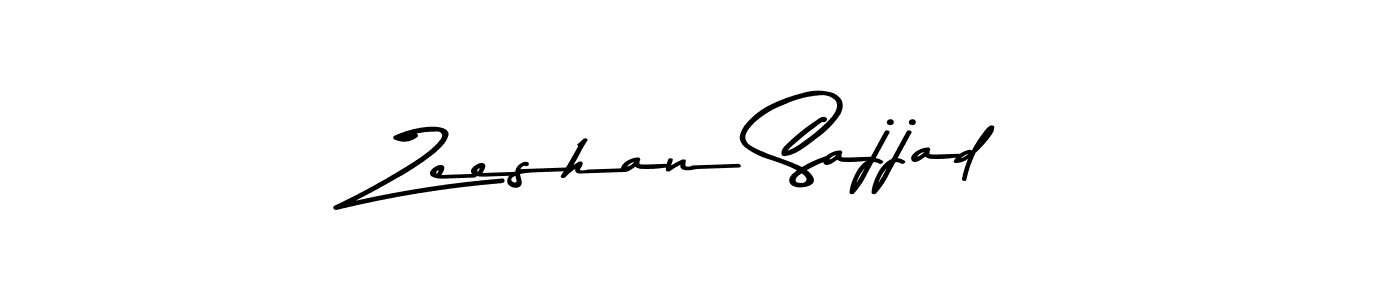 Also You can easily find your signature by using the search form. We will create Zeeshan Sajjad name handwritten signature images for you free of cost using Asem Kandis PERSONAL USE sign style. Zeeshan Sajjad signature style 9 images and pictures png