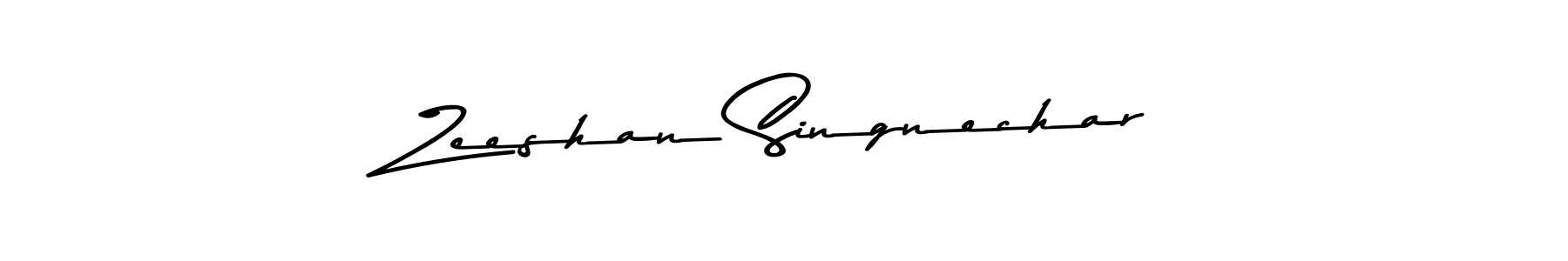 This is the best signature style for the Zeeshan Singnechar name. Also you like these signature font (Asem Kandis PERSONAL USE). Mix name signature. Zeeshan Singnechar signature style 9 images and pictures png