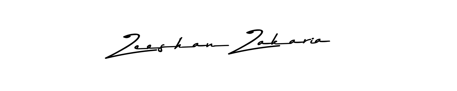 Make a beautiful signature design for name Zeeshan Zakaria. With this signature (Asem Kandis PERSONAL USE) style, you can create a handwritten signature for free. Zeeshan Zakaria signature style 9 images and pictures png