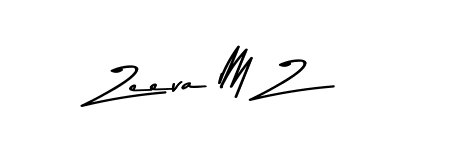 The best way (Asem Kandis PERSONAL USE) to make a short signature is to pick only two or three words in your name. The name Zeeva M Z include a total of six letters. For converting this name. Zeeva M Z signature style 9 images and pictures png