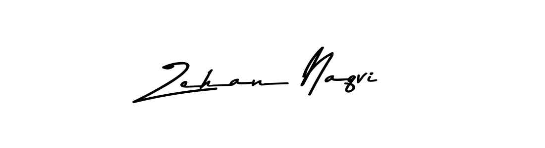 Create a beautiful signature design for name Zehan Naqvi. With this signature (Asem Kandis PERSONAL USE) fonts, you can make a handwritten signature for free. Zehan Naqvi signature style 9 images and pictures png