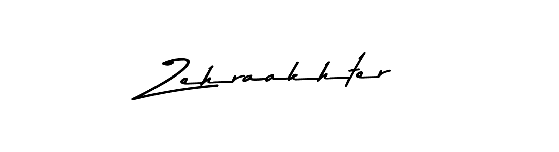 Use a signature maker to create a handwritten signature online. With this signature software, you can design (Asem Kandis PERSONAL USE) your own signature for name Zehraakhter. Zehraakhter signature style 9 images and pictures png