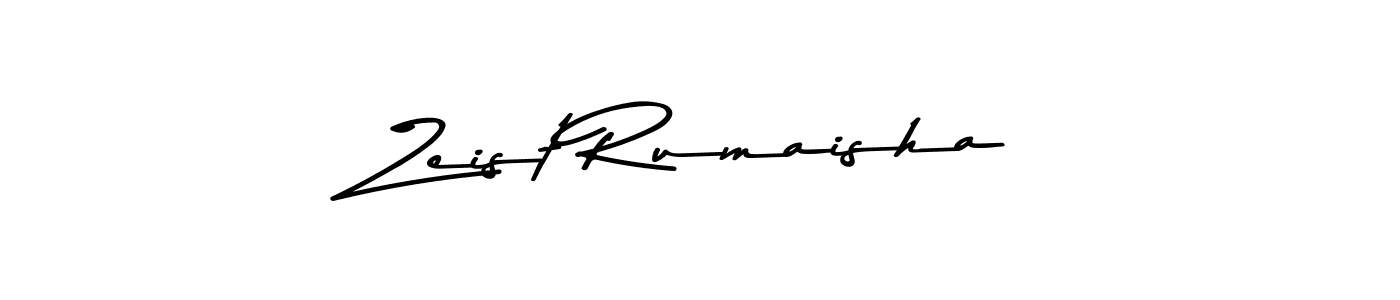 How to make Zeist Rumaisha name signature. Use Asem Kandis PERSONAL USE style for creating short signs online. This is the latest handwritten sign. Zeist Rumaisha signature style 9 images and pictures png