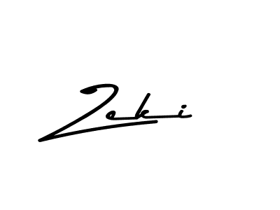 Create a beautiful signature design for name Zeki. With this signature (Asem Kandis PERSONAL USE) fonts, you can make a handwritten signature for free. Zeki signature style 9 images and pictures png