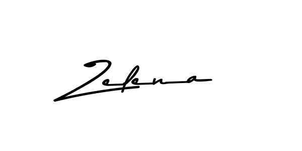 How to make Zelena signature? Asem Kandis PERSONAL USE is a professional autograph style. Create handwritten signature for Zelena name. Zelena signature style 9 images and pictures png