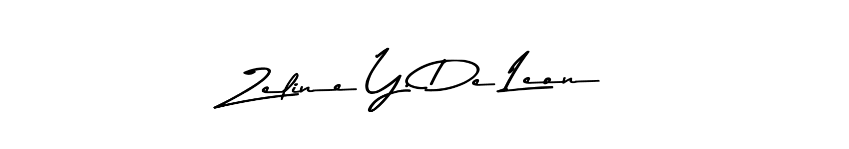 Asem Kandis PERSONAL USE is a professional signature style that is perfect for those who want to add a touch of class to their signature. It is also a great choice for those who want to make their signature more unique. Get Zeline Y. De Leon name to fancy signature for free. Zeline Y. De Leon signature style 9 images and pictures png