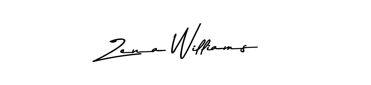 Use a signature maker to create a handwritten signature online. With this signature software, you can design (Asem Kandis PERSONAL USE) your own signature for name Zena Williams. Zena Williams signature style 9 images and pictures png