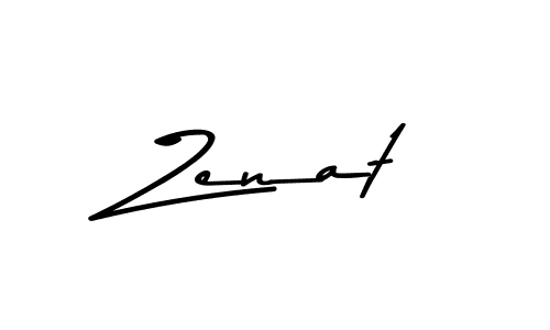 How to make Zenat signature? Asem Kandis PERSONAL USE is a professional autograph style. Create handwritten signature for Zenat name. Zenat signature style 9 images and pictures png