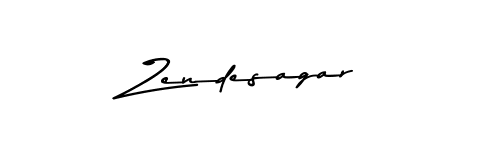 How to make Zendesagar name signature. Use Asem Kandis PERSONAL USE style for creating short signs online. This is the latest handwritten sign. Zendesagar signature style 9 images and pictures png