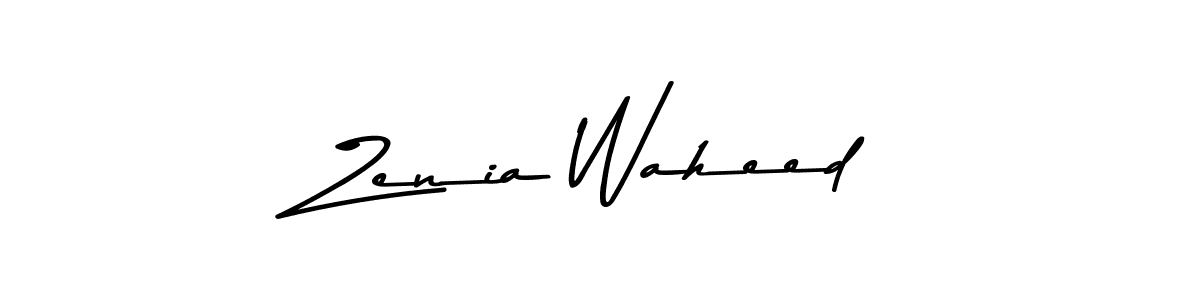 Also You can easily find your signature by using the search form. We will create Zenia Waheed name handwritten signature images for you free of cost using Asem Kandis PERSONAL USE sign style. Zenia Waheed signature style 9 images and pictures png