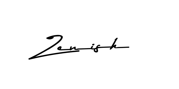 How to make Zenish name signature. Use Asem Kandis PERSONAL USE style for creating short signs online. This is the latest handwritten sign. Zenish signature style 9 images and pictures png