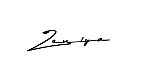 How to make Zeniya signature? Asem Kandis PERSONAL USE is a professional autograph style. Create handwritten signature for Zeniya name. Zeniya signature style 9 images and pictures png