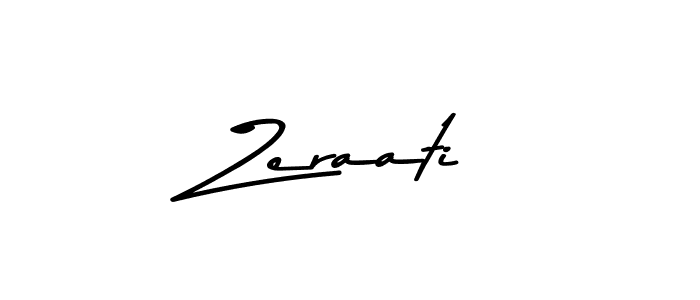 How to make Zeraati signature? Asem Kandis PERSONAL USE is a professional autograph style. Create handwritten signature for Zeraati name. Zeraati signature style 9 images and pictures png