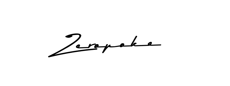 Use a signature maker to create a handwritten signature online. With this signature software, you can design (Asem Kandis PERSONAL USE) your own signature for name Zeropoke. Zeropoke signature style 9 images and pictures png