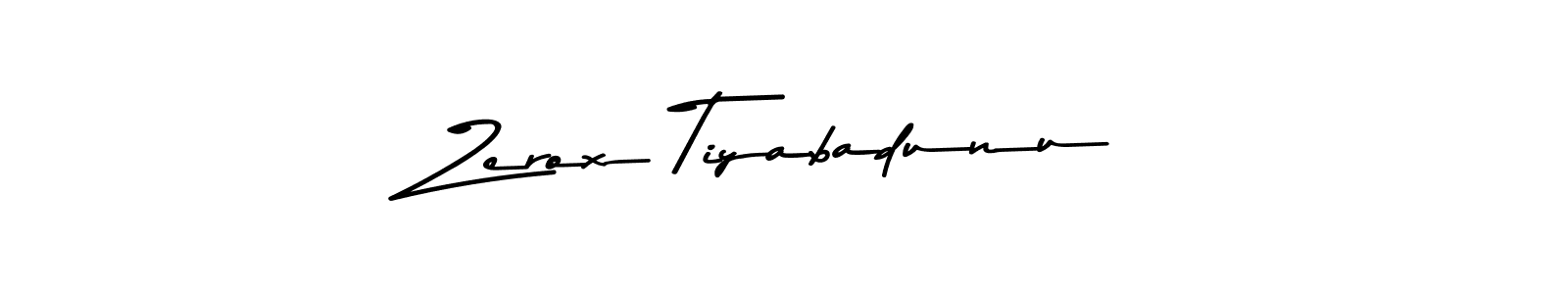 Zerox Tiyabadunu stylish signature style. Best Handwritten Sign (Asem Kandis PERSONAL USE) for my name. Handwritten Signature Collection Ideas for my name Zerox Tiyabadunu. Zerox Tiyabadunu signature style 9 images and pictures png