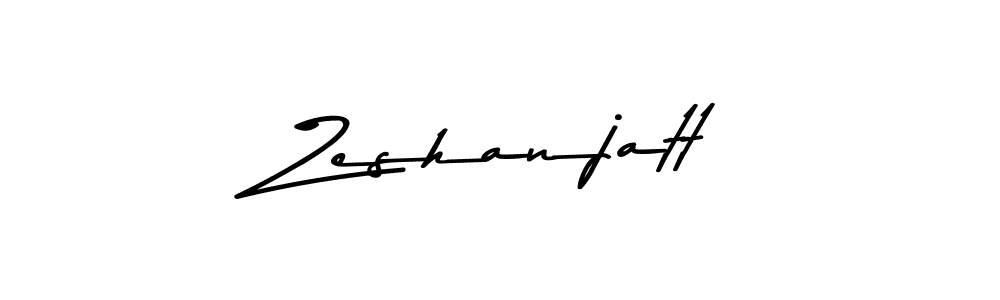 How to make Zeshanjatt signature? Asem Kandis PERSONAL USE is a professional autograph style. Create handwritten signature for Zeshanjatt name. Zeshanjatt signature style 9 images and pictures png