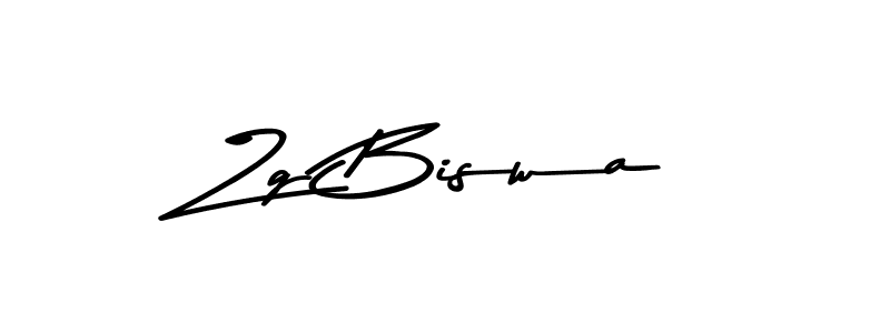 You should practise on your own different ways (Asem Kandis PERSONAL USE) to write your name (Zg Biswa) in signature. don't let someone else do it for you. Zg Biswa signature style 9 images and pictures png