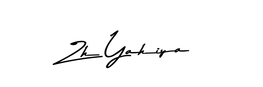 Design your own signature with our free online signature maker. With this signature software, you can create a handwritten (Asem Kandis PERSONAL USE) signature for name Zh Yahiya. Zh Yahiya signature style 9 images and pictures png