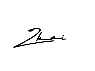 Zhai stylish signature style. Best Handwritten Sign (Asem Kandis PERSONAL USE) for my name. Handwritten Signature Collection Ideas for my name Zhai. Zhai signature style 9 images and pictures png