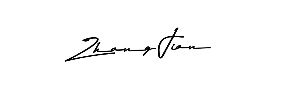 How to make Zhang Jian name signature. Use Asem Kandis PERSONAL USE style for creating short signs online. This is the latest handwritten sign. Zhang Jian signature style 9 images and pictures png