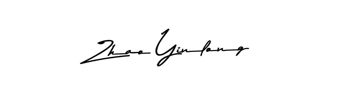 Design your own signature with our free online signature maker. With this signature software, you can create a handwritten (Asem Kandis PERSONAL USE) signature for name Zhao Yinlong. Zhao Yinlong signature style 9 images and pictures png