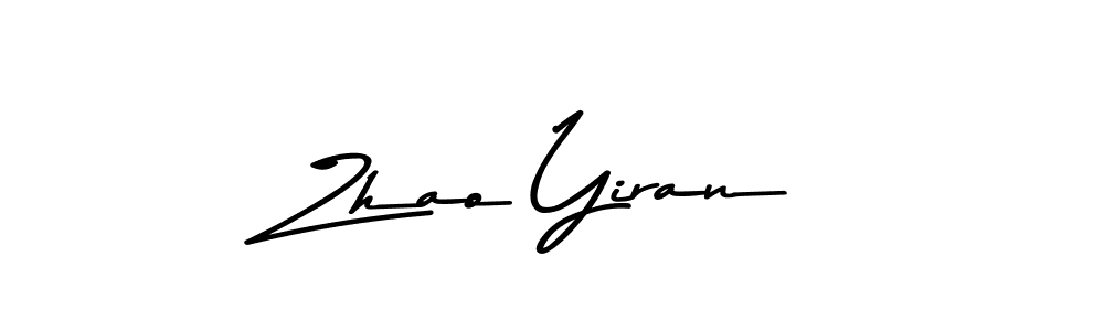 The best way (Asem Kandis PERSONAL USE) to make a short signature is to pick only two or three words in your name. The name Zhao Yiran include a total of six letters. For converting this name. Zhao Yiran signature style 9 images and pictures png