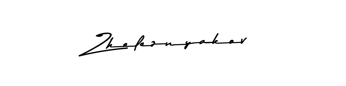 Create a beautiful signature design for name Zheleznyakov. With this signature (Asem Kandis PERSONAL USE) fonts, you can make a handwritten signature for free. Zheleznyakov signature style 9 images and pictures png