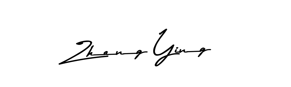 How to make Zheng Ying name signature. Use Asem Kandis PERSONAL USE style for creating short signs online. This is the latest handwritten sign. Zheng Ying signature style 9 images and pictures png