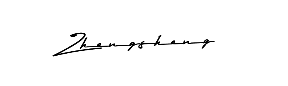 Also You can easily find your signature by using the search form. We will create Zhengsheng name handwritten signature images for you free of cost using Asem Kandis PERSONAL USE sign style. Zhengsheng signature style 9 images and pictures png