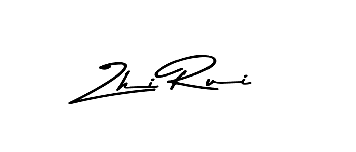 How to make Zhi Rui name signature. Use Asem Kandis PERSONAL USE style for creating short signs online. This is the latest handwritten sign. Zhi Rui signature style 9 images and pictures png