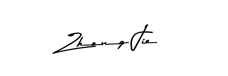 Make a beautiful signature design for name Zhong Jie. Use this online signature maker to create a handwritten signature for free. Zhong Jie signature style 9 images and pictures png