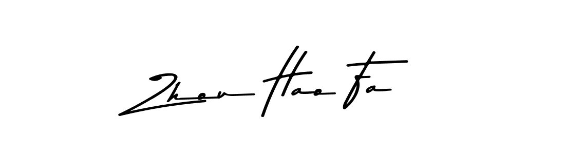 Zhou Hao Fa stylish signature style. Best Handwritten Sign (Asem Kandis PERSONAL USE) for my name. Handwritten Signature Collection Ideas for my name Zhou Hao Fa. Zhou Hao Fa signature style 9 images and pictures png