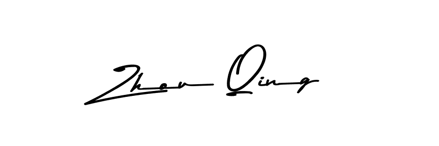 Use a signature maker to create a handwritten signature online. With this signature software, you can design (Asem Kandis PERSONAL USE) your own signature for name Zhou Qing. Zhou Qing signature style 9 images and pictures png