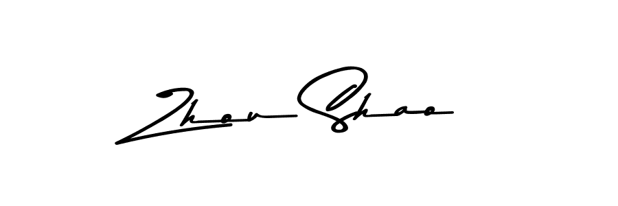 Design your own signature with our free online signature maker. With this signature software, you can create a handwritten (Asem Kandis PERSONAL USE) signature for name Zhou Shao. Zhou Shao signature style 9 images and pictures png