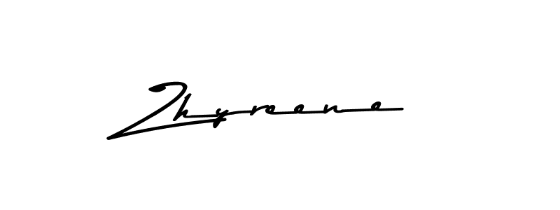 Use a signature maker to create a handwritten signature online. With this signature software, you can design (Asem Kandis PERSONAL USE) your own signature for name Zhyreene. Zhyreene signature style 9 images and pictures png