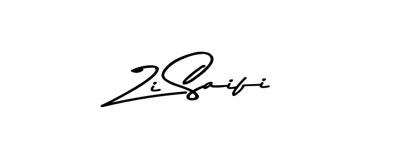 How to make Zi Saifi name signature. Use Asem Kandis PERSONAL USE style for creating short signs online. This is the latest handwritten sign. Zi Saifi signature style 9 images and pictures png