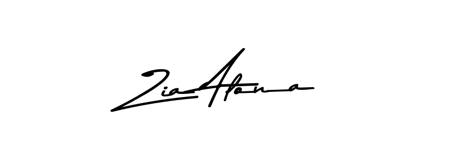 How to make Zia Alona signature? Asem Kandis PERSONAL USE is a professional autograph style. Create handwritten signature for Zia Alona name. Zia Alona signature style 9 images and pictures png