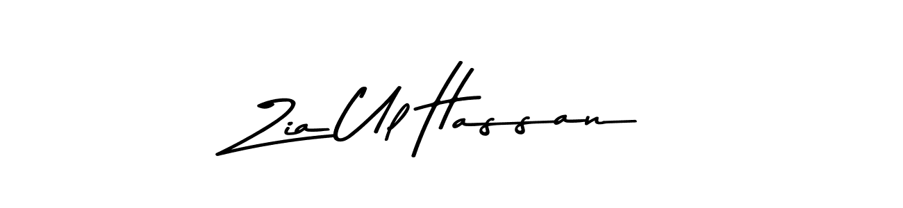 Design your own signature with our free online signature maker. With this signature software, you can create a handwritten (Asem Kandis PERSONAL USE) signature for name Zia Ul Hassan. Zia Ul Hassan signature style 9 images and pictures png